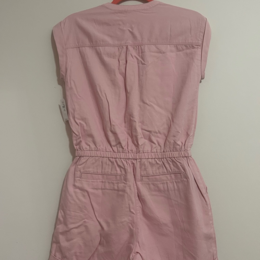 Pink Button-Up Romper - Picture 2 of 4